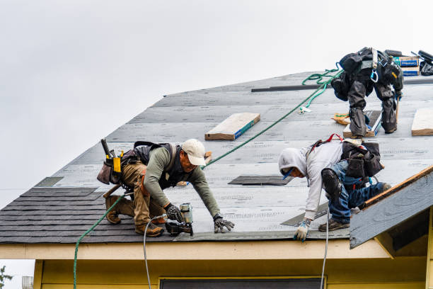 Professional Roofing technician working in West Monroe, NY